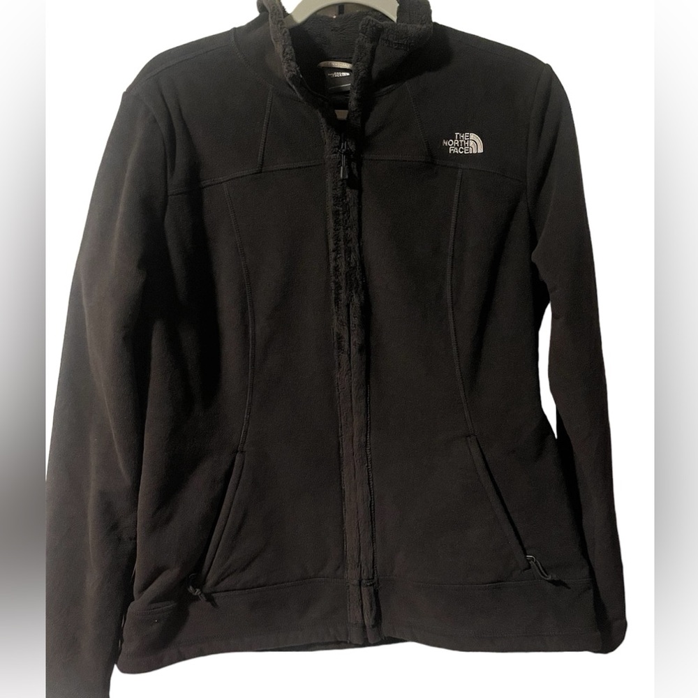 The NorthFace black jacket with fleece interior women’s large